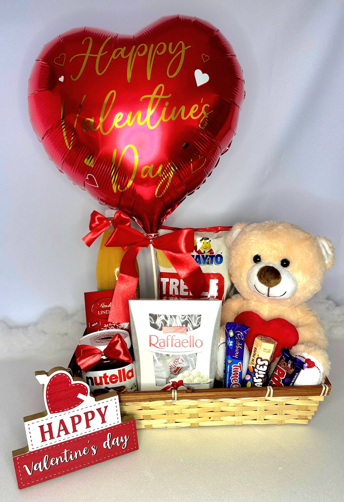 Valentine’s Day Teddy Bear & Heartfelt Hamper